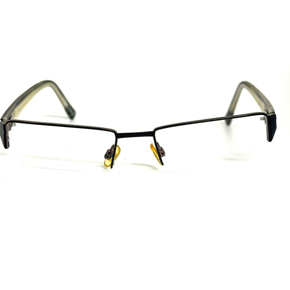 Morel France Lightec 6645L Eyeglasses Black Clear Semi-Rimless 52-18-140 NG 513